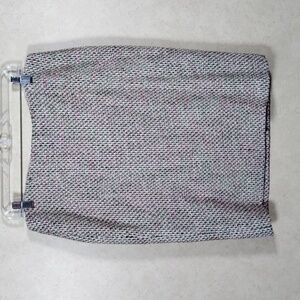 02514 Talbots multi-color textured wool look skirt 12P NWT